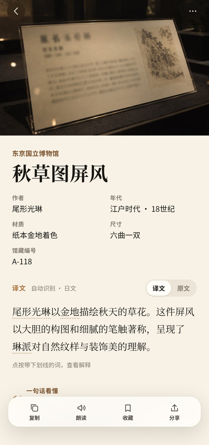 Lumen 展板译文结果截图